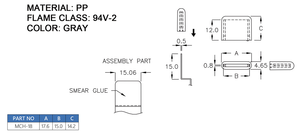 Plastic Handle MCH-18